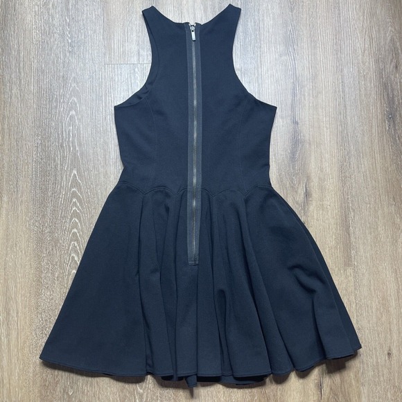 Tibi New York Women's‎ Black Sleeveless Mini Fitted Flare Cocktail Dress Size XS - Picture 6 of 14